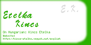 etelka kincs business card